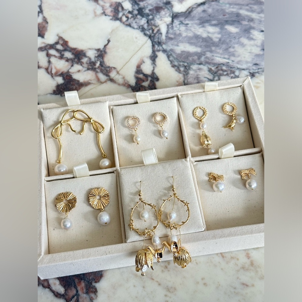 natural fresh water baroque pearl earrings bundle